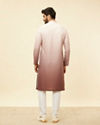 alt message - Manyavar Men Spring Lilac Ombre Kurta Set image number 5